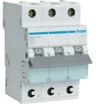 Hager Leitungsschutzschalter 3p. B-40A,6kA,3M QC MBS340