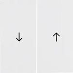 Hager/Berk Wippe pws/gl Symbol Pfeil 16258989