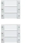 Gira Wippenset 6-fach rws/gl 213603