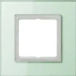 JUNG Rahmen 1-fach mt ws waage/senkrecht LSP 981 GLAS