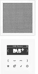 JUNG Smart DAB+ Digitalradio Set Mono 1LS DAB LS1 WW
