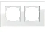Gira Abdeckrahmen 2f. weissglas Esprit 021212