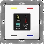 MDT technologies Taster Smart 55 4-fach Farbdisplay,rws/gl&auml; BE-TAS55T4.01