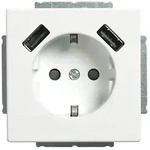 Busch-Jaeger SCHUKO-2x USB Steckdose 20 EUCB2USB-884