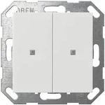 Gira Taster Wippe KNX, 2f, Reinwei&szlig; 517303