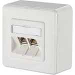 METZ CONNECT Anschlussdose, Cat.6A 2xRJ45,AP,rws TN E-DATmod-2AP-rws