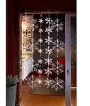 HELLUM LED-Schneeflocken-Vorhang H:1,5m 75 LED ww 577808