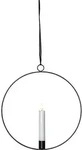 Star LED-Kerze mit Ring, D28cm, sw 063-42