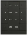 Busch-Jaeger 8f. Bedienelement schwarz, matt SB/U8.0.11-885