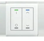 MDT technologies Glastaster II Light 2-fach RGBW,sw,Jalou,schalt BE-GTL2TW.D1