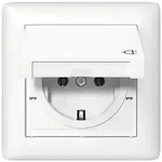 Gira Steckdose KD +Set IP44 Rahmen 1f Reinwei&szlig; 415703
