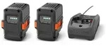 Husqvarna Akku Set 2x B 140 + 1x Ladeger&auml;t C80