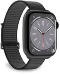 PURO Nylon Sport - Armband f&uuml;r Apple Watch 38/40/41/42 mm (schwarz)