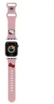 Hello Kitty Silikon- kočič&iacute; hlava - Apple Watch Armband 42/44/45/49 mm (rosa)