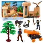 Cowboy Set Figuren Wild West Cowboy Boot Kanone
