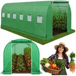 Folientunnel-Gartengew&auml;chshaus PRO Rahmen 25 mm 10 x 3 x 2 m 30 m2
