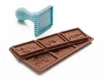 Set - Formen f&uuml;r Schokolade + Stempel