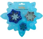 Ausstechformen Schneeflocken, 3 St&uuml;ck, 7&ndash;5&ndash;4 &times; 2 cm