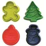 Plastik-Ausstechformen Weihnachten-Set &ndash; 4 St.