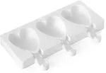 Silikonform f&uuml;r Eis am Stiel &ndash; Herz, 6,7 &times; 5,5 &times; 1,8 cm
