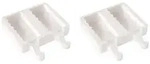 Silikonform f&uuml;r Eis am Stiel &ndash; 2 St&uuml;ck &bdquo;Twister Tango&ldquo; 93 &times; 45 &times; 28 mm