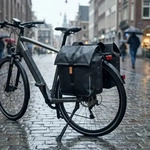 Basil Doppelpacktasche Urban Dry wasserdicht matt black 50l