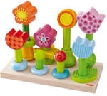 HABA Steckspiel Blumengarten | ab 18+ Monate | Steck- und Stapelspielzeug 1301551001