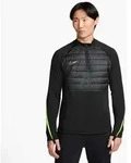Nike Academy Therma-Fit Fu&szlig;balloberteil schwarz/neongelb M