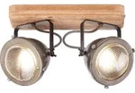 Brilliant Carmen Wood Spotbalken 2flg burned steel/holz