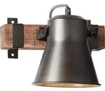 Brilliant Plow Wandspot schwarz stahl