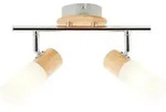 Brilliant Babsan Spotrohr 2flg holz hell/wei&szlig;