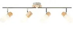 Brilliant Babsan Spotrohr 4flg holz hell/wei&szlig;