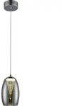 Brilliant Metropolis LED Pendelleuchte 1flg chrom/rauchglas