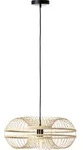 Brilliant Busan Pendelleuchte 48cm schwarz/natur