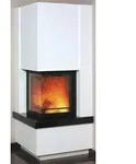 Hark Heizkamin Zeitbrandofen Easy Radiante 500/57 schwarz Sims Granit 
