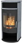 Fireplace Kaminofen Zeitbrandofen Barcelona Speckstein gussgrau (8 kW)