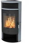 Fireplace Kaminofen Zeitbrandofen Samba Speckstein grau (6 kW)