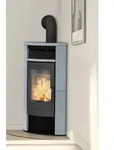 Fireplace Kaminofen Zeitbrandofen Malta Speckstein gussgrau (6 kW)