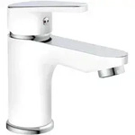 Sch&uuml;tte Design-Waschtischarmatur ALASKA, Chrom/Wei&szlig;