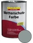 Profi Consolan Wetterschutz-Farbe Silbergrau 2,5 L