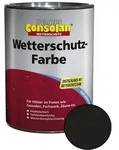 Profi Consolan Wetterschutz-Farbe Schwarz 2,5 L