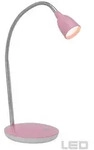 Brilliant Tischleuchte Anthony 1-flammig 2,4W Metall/Kunststoff eisen/pink 