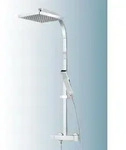 Schulte DuschMaster Rain II mit Thermostat, Kopfbrause Eckig