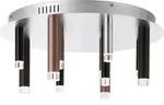 Brilliant Cembalo LED Deckenleuchte rund 12flg braun/Kaffee