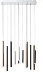 Brilliant Cembalo LED Pendelleuchte 14flg braun/Kaffee