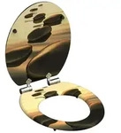 Sch&uuml;tte Holzkern WC-Sitz SEA STONE, Toilettensitz, Klobrille mit 