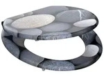 Sch&uuml;tte Holzkern WC-Sitz GREY STONES, Toilettensitz Klobrille mit 