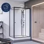 Breuer Dusche QUICK 72 Komplettdusche BR 100 Schiebet&uuml;r mit Seitenwand - 