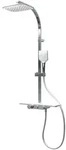 Schulte ExpressPlus DuschMaster Rain II Square mit Ablage White Style 