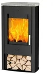 Fireplace Kaminofen TUVALU 6 kW Speckstein Top Stahl